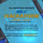 First RISC-V Hackathon in Lahore, Pakistan.